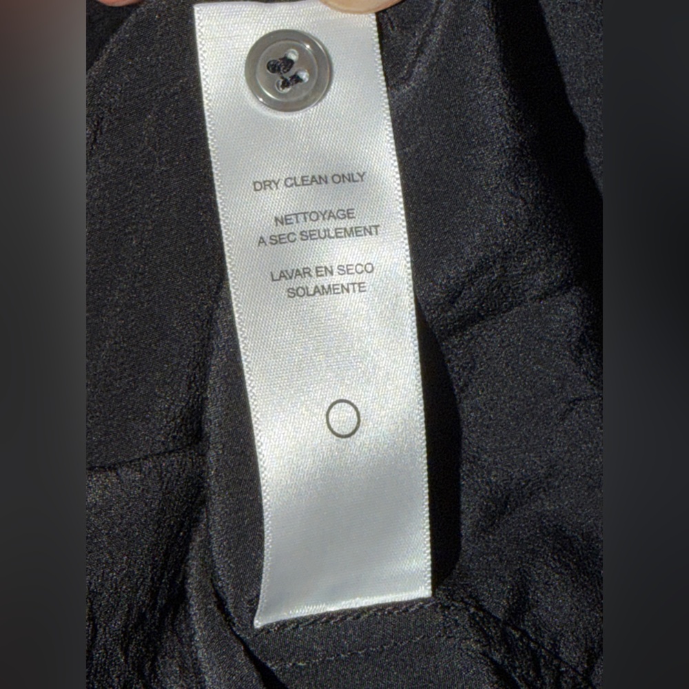 FRAME Woman’s Gillian Puff Sleeve Silk Blouse. Size L. 100% silk - Picture 9 of 16